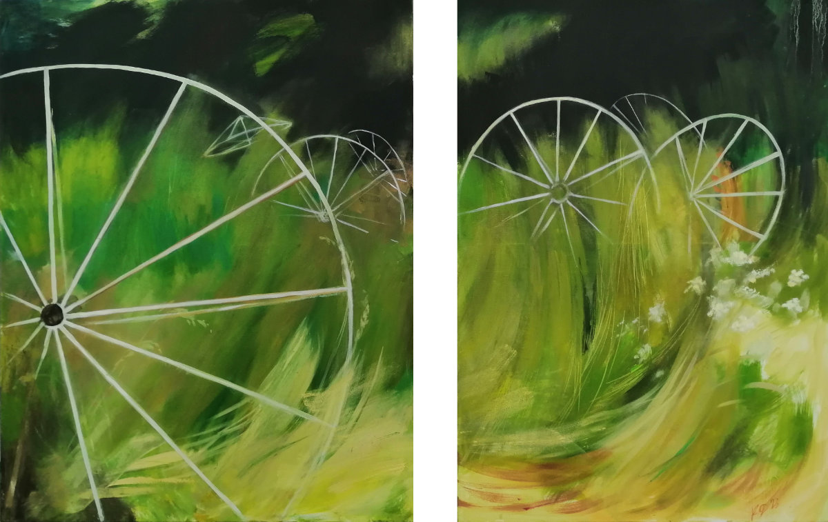 Untitled, dyptich, oil/canvas